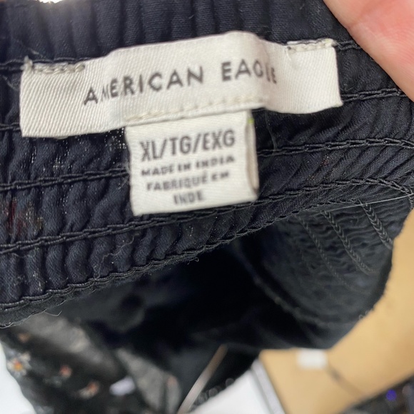 American Eagle Outfitters Square Neck Short Sleeve Floral Mini Dress Size XL - Picture 3 of 5